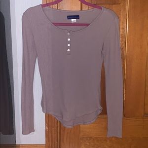 Long sleeve crew neck